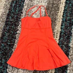Bold Orange Sleeveless Dress sz M